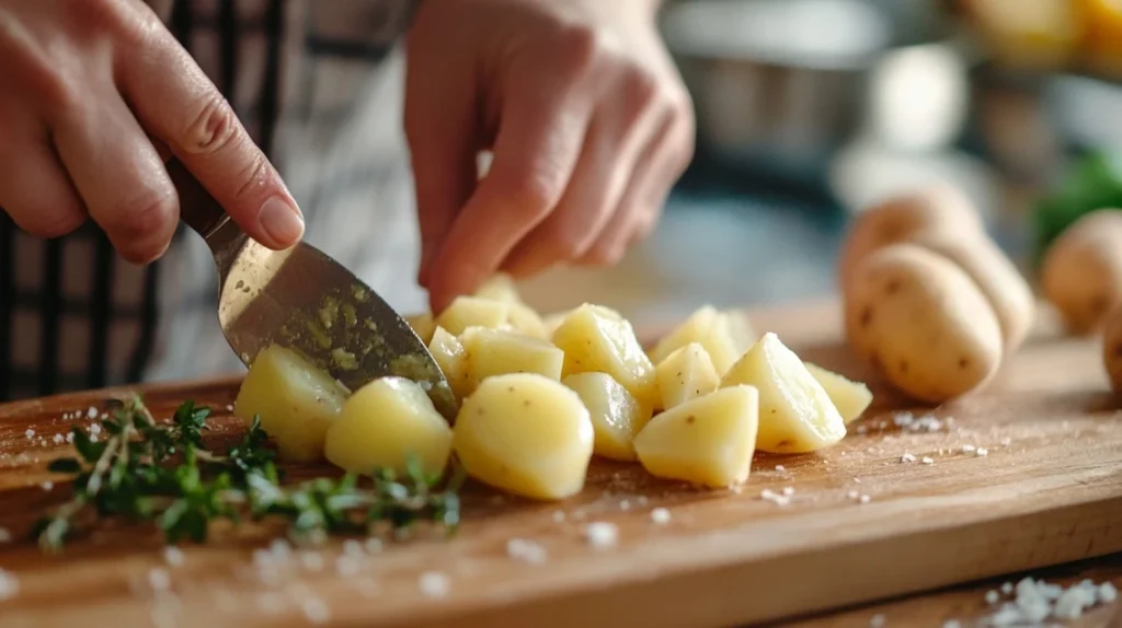 Salade de pomme de terre maison : facile, savoureuse et rapide 3 préparer pommes de terre salade